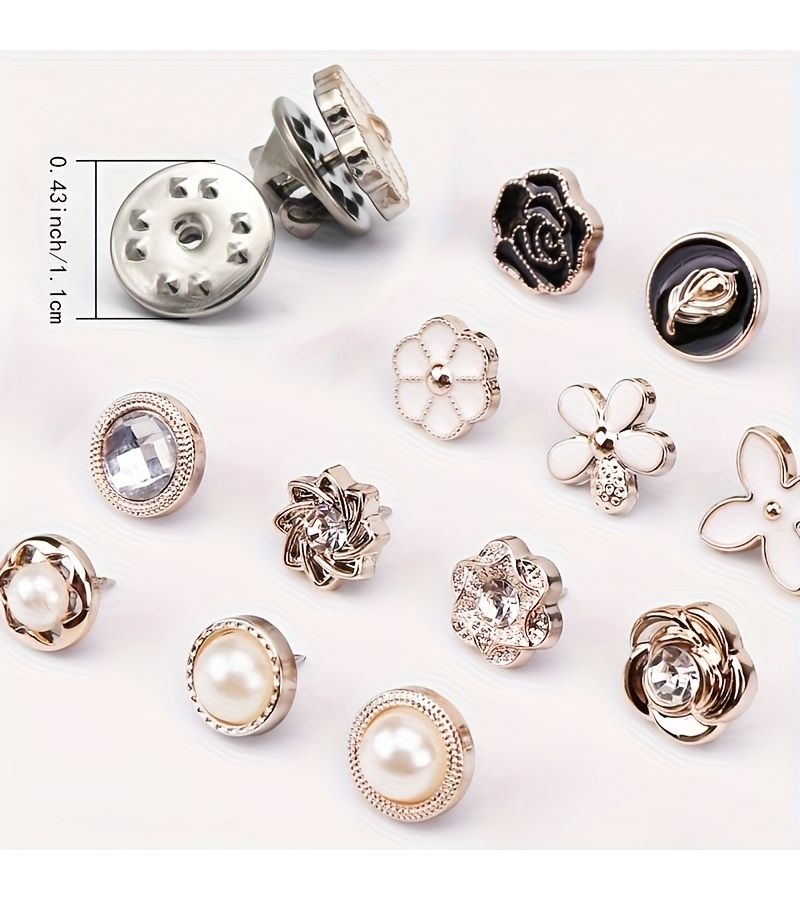 Reusable 36 Pcs Invisible Button Set No Sew Snap Fasteners for Shirts Cardigans Cute Multi Purpose - Image 3