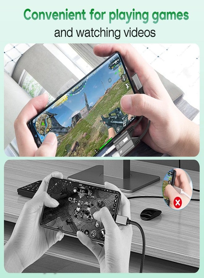 MTAKYI 2-in-1 Right Angle USB C to 3.5mm Audio Jack Headphone and Charge Magnetic Cable Adapter for iPhone 15/iPad,PD 60W Fast Charge Earphone Converter Splitter for iPhone 15 16/Samsung/Huawei/iPad Pro Air - Image 3