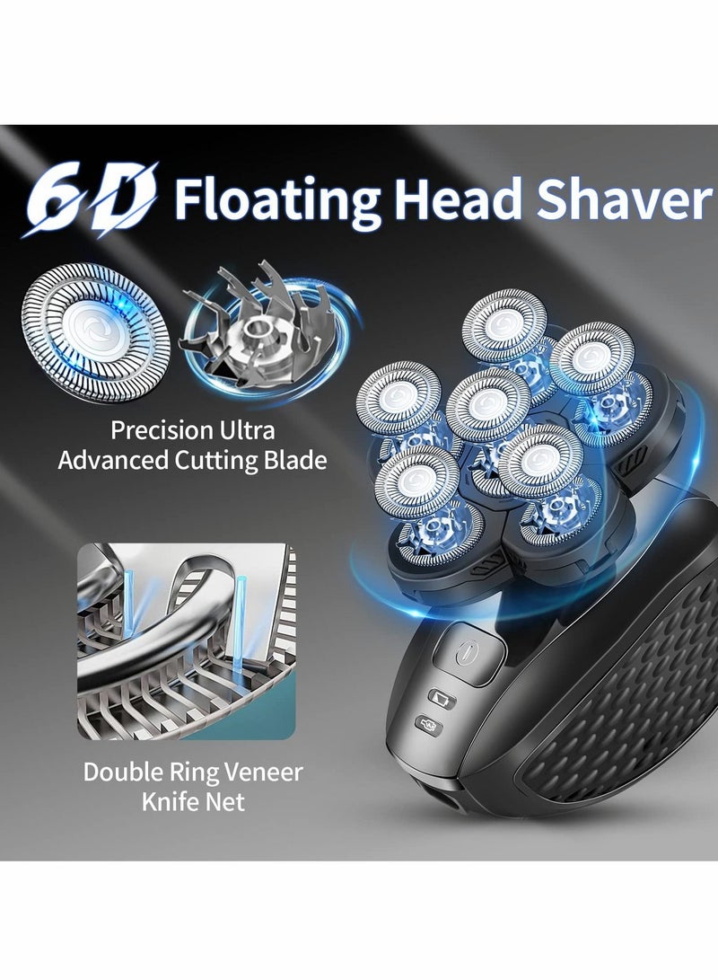 Y&D Electric Shaver for Men, 6D 7 in 1 Men Razors Rotary Head Shavers Cordless Bald Rechargeable Face and shaver Waterproof Razor Man Wet Dry Shaving Grooming - Image 3