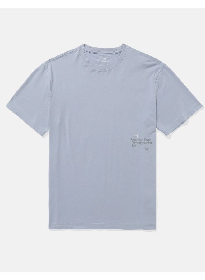 American Eagle AE Applique Logo Graphic T-Shirt  - Image 4