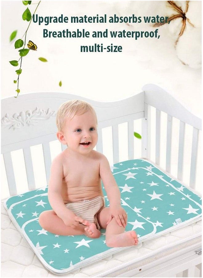 Syga Baby Waterproof Dry Sheet Washable Reusable Bed Protector (Blue Star Medium50 X 70 Cm)  - Image 4