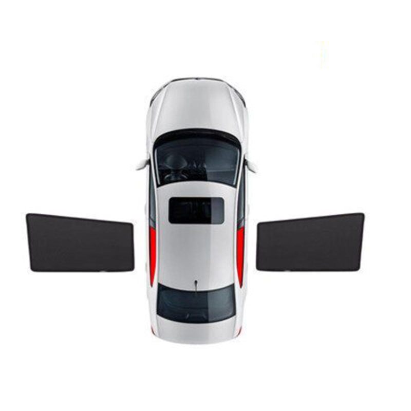 واقي شمس لنافذة السيارة مصمم خصيصًا لفولفو XC90 2014-2024 - تركيب فوري بمغناطيس يمنع 99% من الأشعة فوق البنفسجية - ستارة خصوصية شبكية مسامية للاستخدام في المقعد الخلفي للمركبة - Image 2