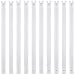 DOITEM Multicolor Nylon Coil Zippers for Sewing and Crafts White 22inch55cm - Image 2