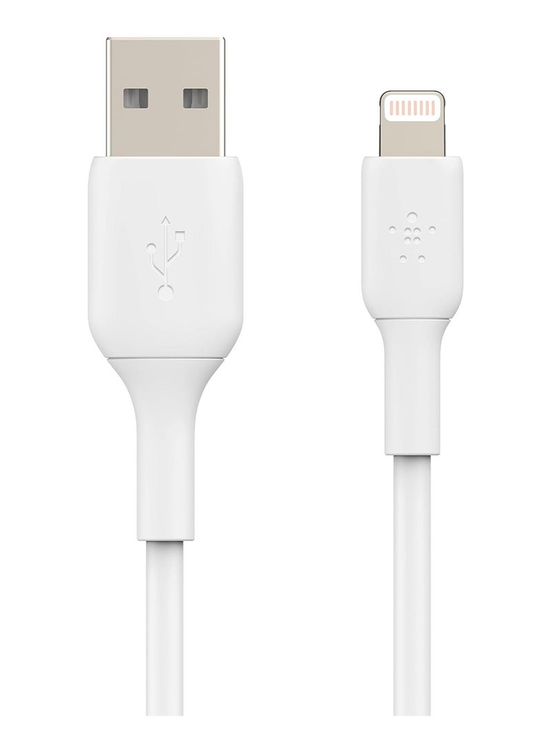 Belking Belkin lightning cable (boost charge lightning to usb cable for iphone, ipad, airpods) mfi-certified iphone charging cable (white, 3m) - Image 5