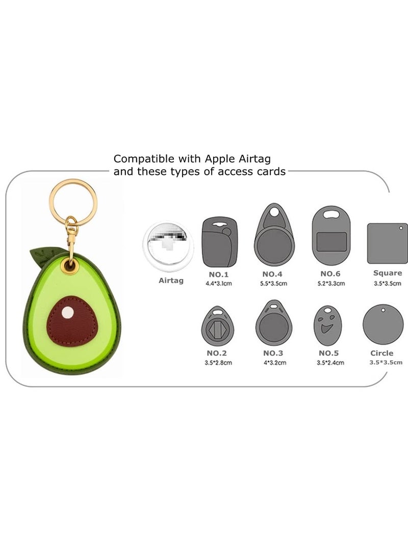 Generic - 2 Pack 3 in 1 Protective Case Compatible with Huawei Tag / Tile Pro 2022 Mate Apple AirTag / Access Card Keychain Tracker Cover Key Ring for Bag / Suitcase, for Airtags Accessories - Image 1