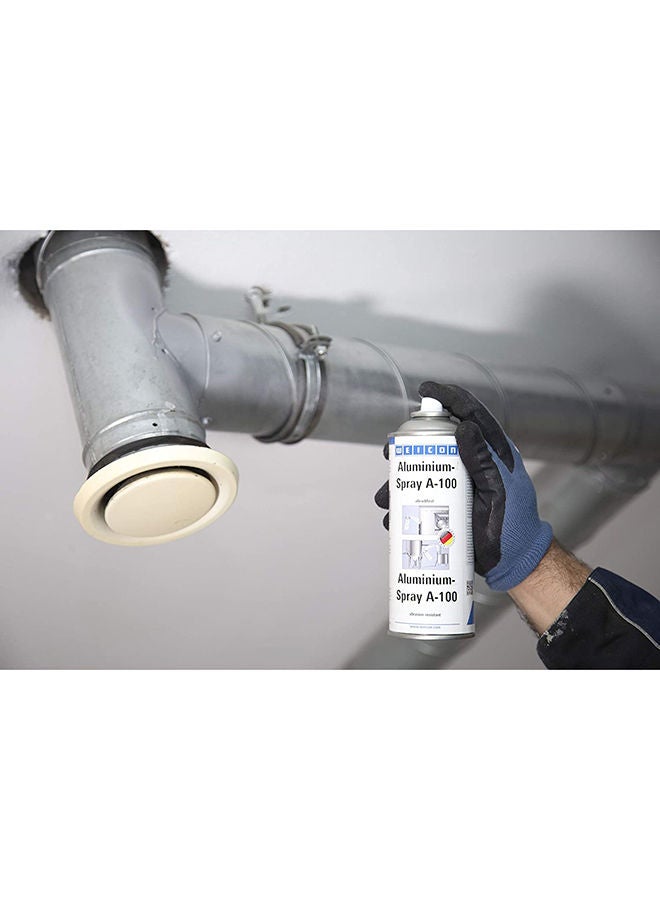 Weicon رذاذ ألومنيوم A 100 400 مل مقاوم للتآكل حماية ضد الصدأ والتآكل ألومنيوم معدني غير لامع - Image 4