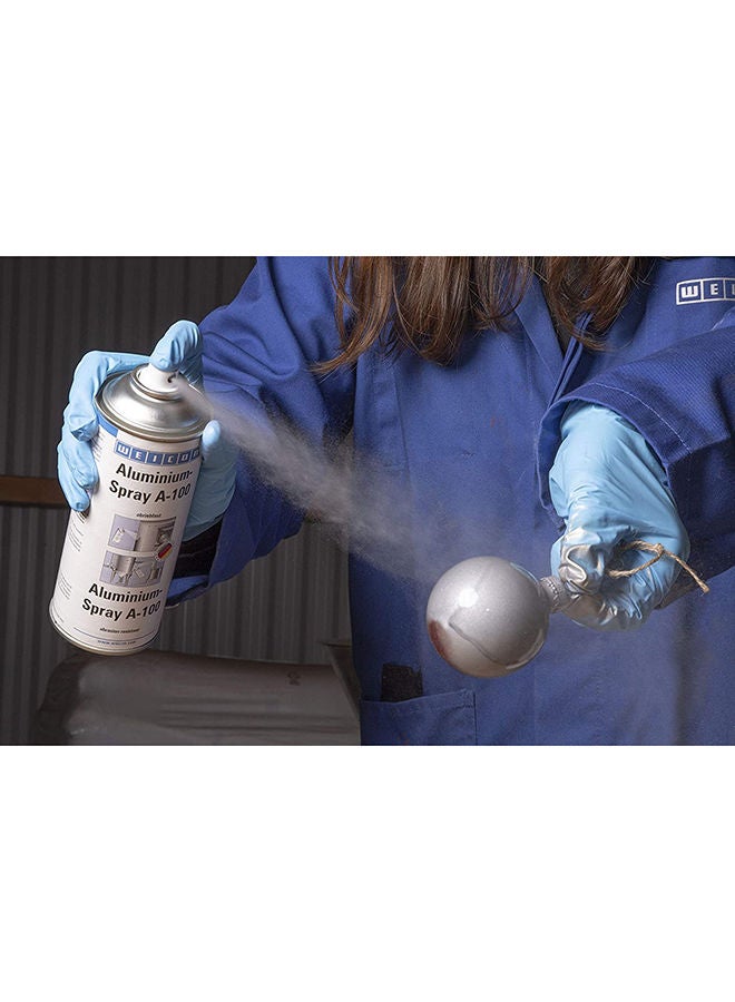 Weicon رذاذ ألومنيوم A 100 400 مل مقاوم للتآكل حماية ضد الصدأ والتآكل ألومنيوم معدني غير لامع - Image 3