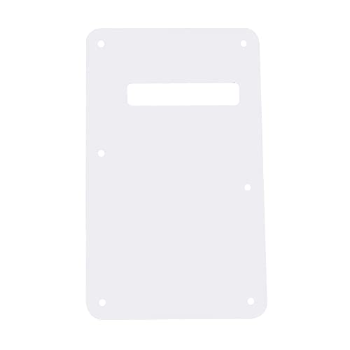Yootones 4Pcs Yootones Guitar Back Plate Compatible with Fender USA/Mexican Standard Stratocaster Modern Strat Style (3Ply White) - Image 2