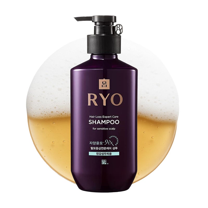 RYO Hair Strength Expert Care Shampoo for Sensitive Scalp, Hypoallergenic Cleansing, Soothing Care, Relieving Itchiness for Dryness and Smelly Scalp, Strengthening for Thinning Hair, 13.53 Fl Oz. - Image 1