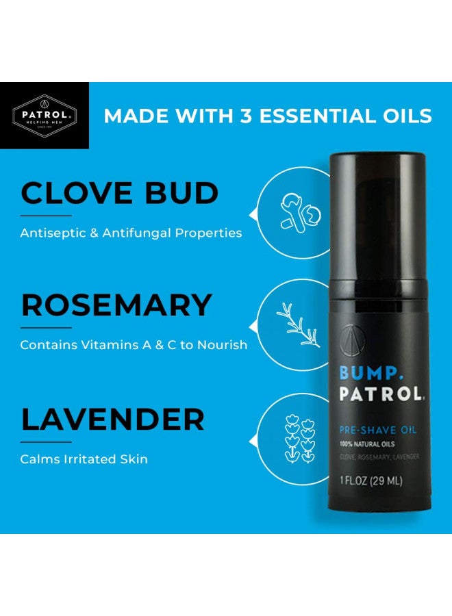 Bump Patrol Pre-Shave Oil for Men with Natural Essential Oils - Smooth Shave, Softer Skin - 1 Ounce - Pack of 4 - Image 4