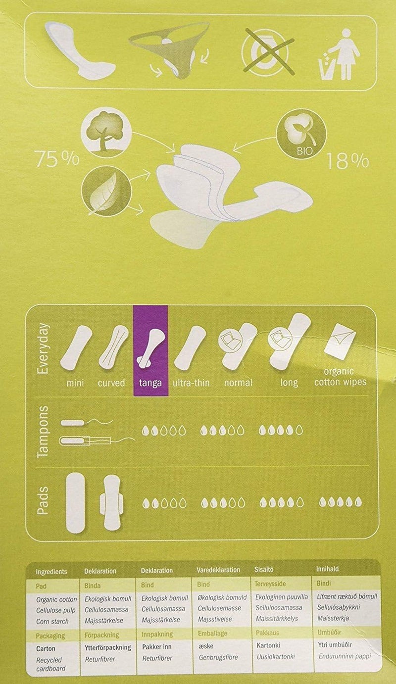 Natracare Organic Cotton Tanga Panty Liners - 30 Count (Pack of 2) - Image 2