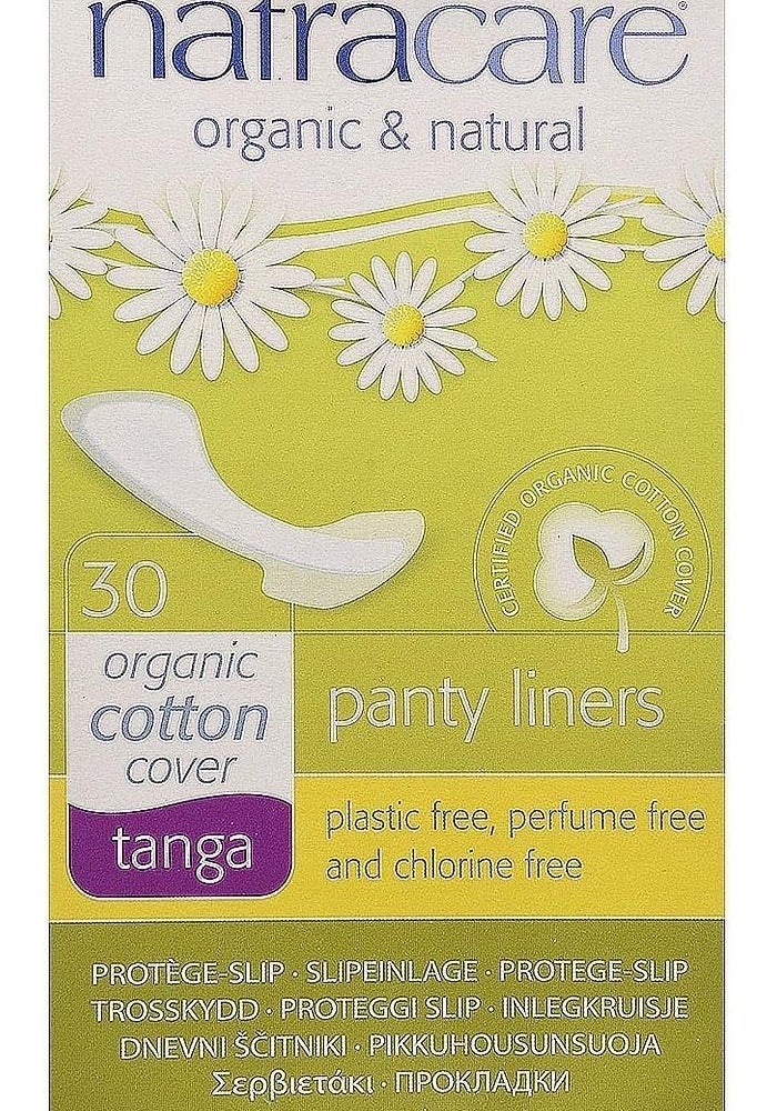 Natracare Organic Cotton Tanga Panty Liners - 30 Count (Pack of 2) - Image 1