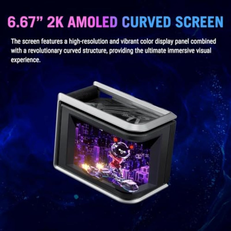 ROG Ryuo IV SLC 360 ARGB Gaming CPU Liquid Coler High-Performance Pump 6.67 2K AMOLED Display Pre-Installed Daisy-Chained Fans Aura Fan Edge Compatible with AM5 AM4 LGA 1851 1700 Black - Image 2
