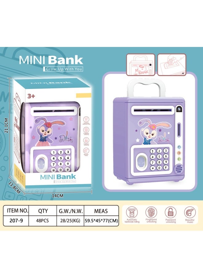 Sanrio Music Automatic Roll Money Savings Pot Kulomi Melody Yugui Dog Change Code Pot Toy-Color:207-7 Kt Cats (48 Pieces/box) - Image 3