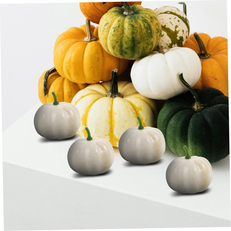Realistic Artificial Pumpkin Decorations 16Pcs for Halloween Fall Thanksgiving DIY Crafts - Image 5