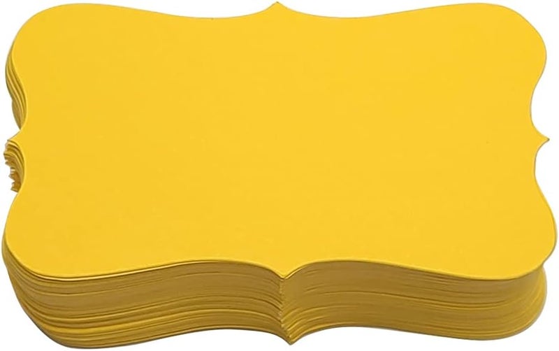 PPAPPAPPIYO 3.54x1.96in color index cards (100) Paper - Blank (yellow) - Image 1