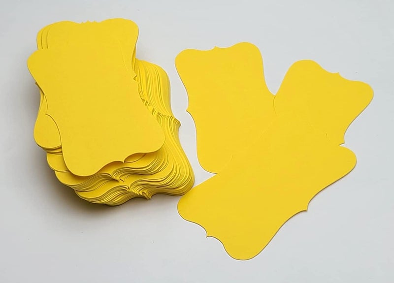 PPAPPAPPIYO 3.54x1.96in color index cards (100) Paper - Blank (yellow) - Image 2