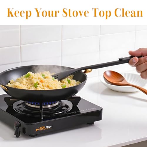Hoilse Ceramic Spoon Rest for Stove Top, 5" Spoon Holder for Kitchen Counter, Lead-Free Utensil Rest for Cooking Spoons, Ladles & Spatulas, Dishwasher Safe Farmhouse Kitchen Decor- White - Image 4