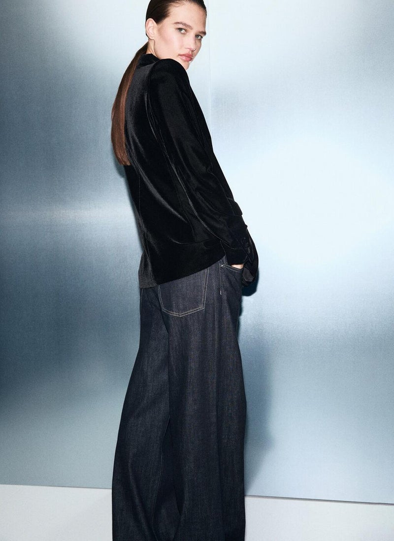 MANGO Double-breasted velvet jacket - Image 2