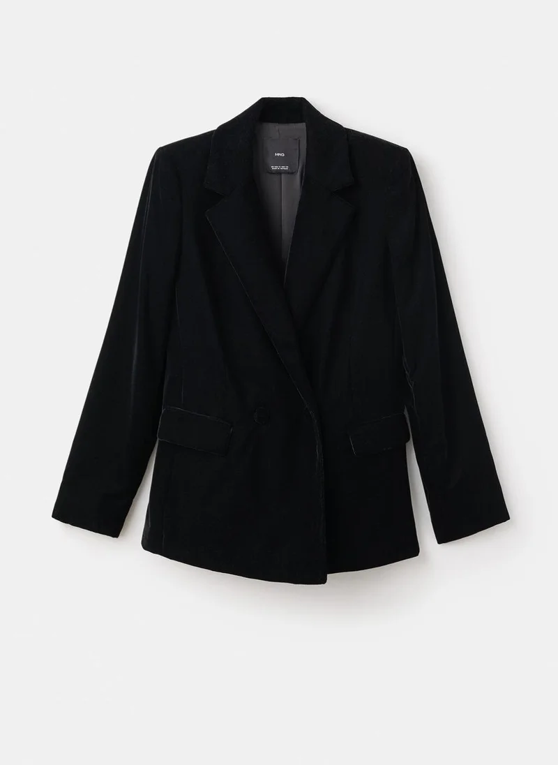 Mango  Double-breasted velvet jacket for Women | Best Price UAE