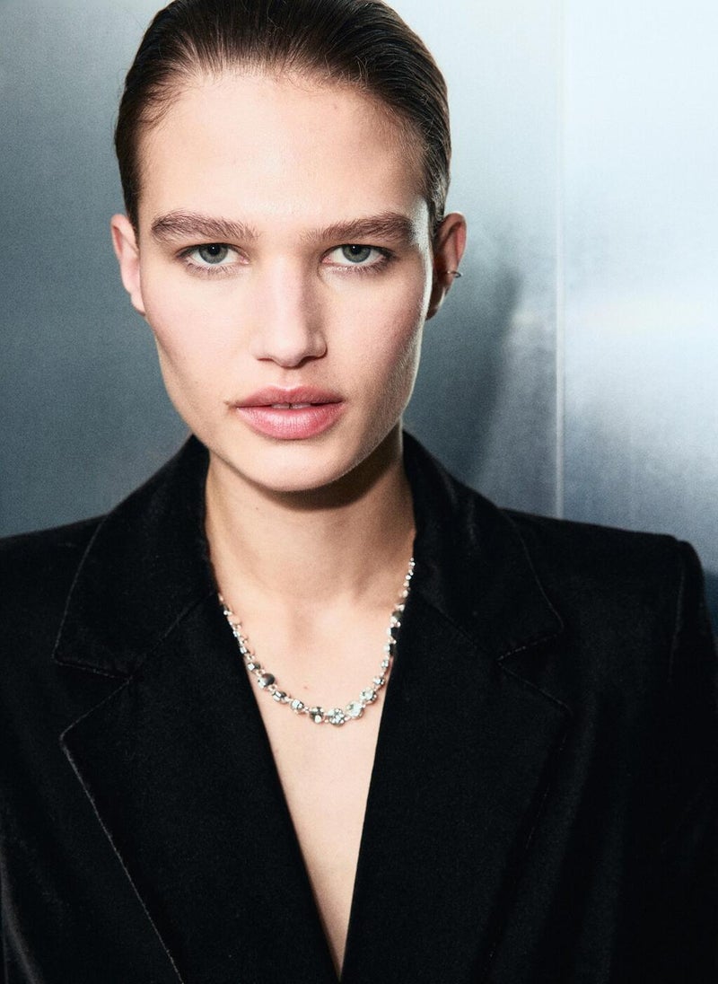 MANGO Double-breasted velvet jacket - Image 4