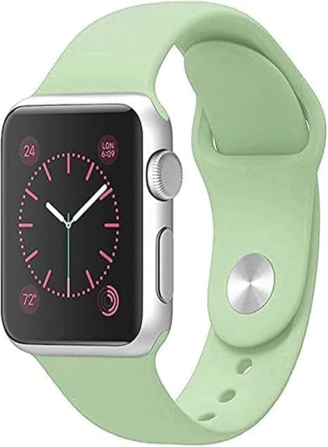 Next Next Store Soft Durable Silicone Sport Band Compatible with iWatch Series 1/2/3/4/5/6/7/8/9/Ultra/Ultra 2 42mm 44mm 45mm 49mm