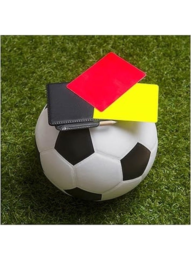 FIFA Football Referee Cards, Red and Yellow Referee Card, Referee Coaching Equipment, Referee Card, with Referee Notebook, Pencil, for Football Basketball Game Sports - Image 2