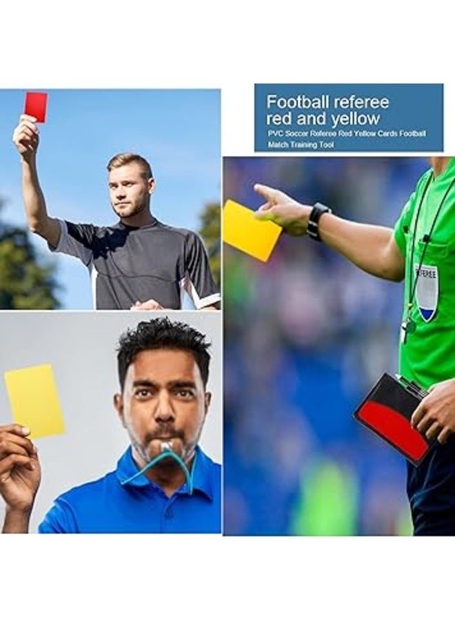 FIFA Football Referee Cards, Red and Yellow Referee Card, Referee Coaching Equipment, Referee Card, with Referee Notebook, Pencil, for Football Basketball Game Sports - Image 4