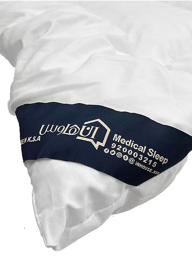 إن - هاوس لباد مرتبة مايكروفايبر 5 سم بزاويا مطاط قياس كوين- 160x200 سم - أبيض - Image 5