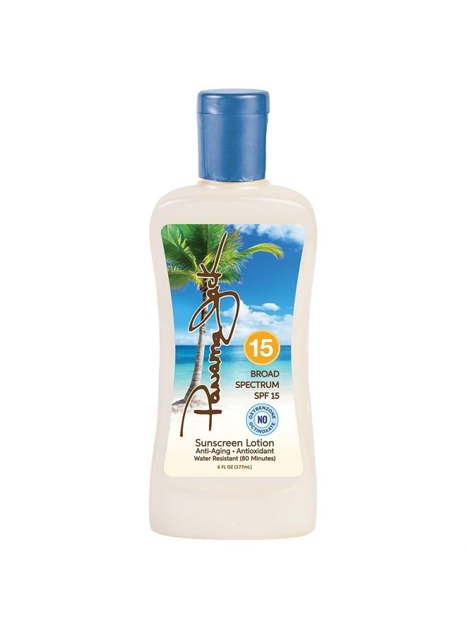 panama jack لوشن واقي من الشمس SPF 15، 6 أونصة سائلة - Image 1