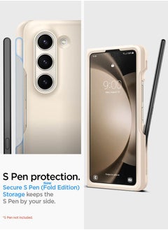 Spigen Thin Fit P Samsung Galaxy Z Fold 5 Case Cover with S Pen Holder (S-Pen Not Included) - Pearled Ivory  - Image 4
