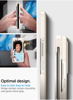 Spigen Thin Fit P Samsung Galaxy Z Fold 5 Case Cover with S Pen Holder (S-Pen Not Included) - Pearled Ivory  - Image 5