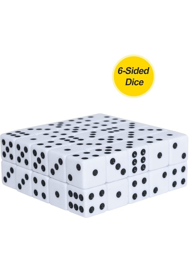 100PCS Six Sided Dice Great for Board Games, Games & Tabletop RPG (Color : black) - Image 2