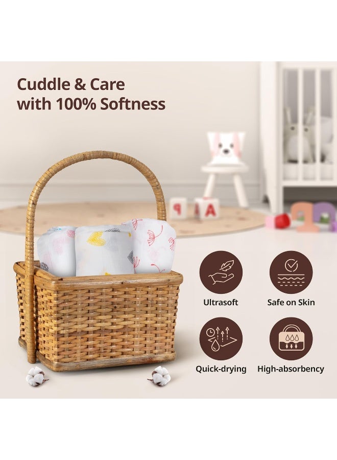 لوفلاب قماط أطفال من القطن الموسلين بطبعة طيور من Luv - لعمر 0+ شهر - Image 3