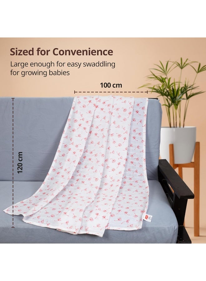 لوفلاب قماط أطفال من القطن الموسلين بطبعة طيور من Luv - لعمر 0+ شهر - Image 5