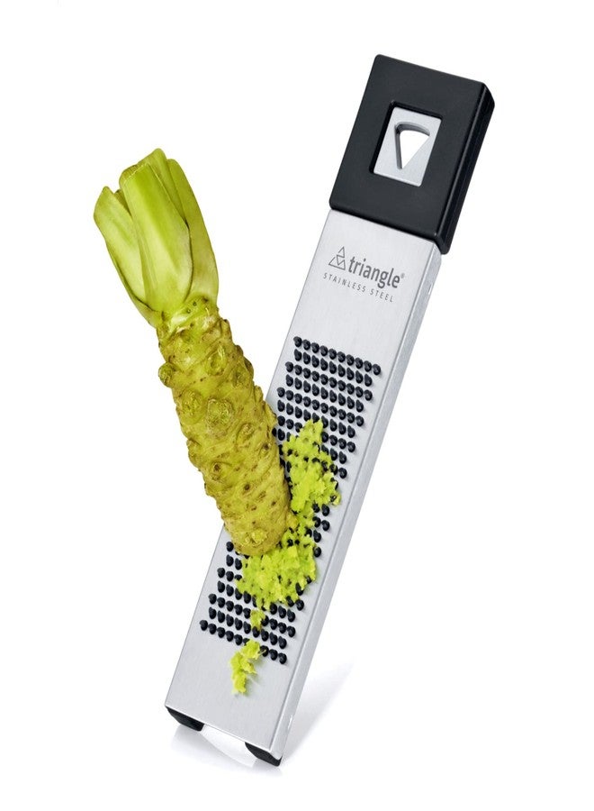 تريانجل مبشرة مثلثة الشكل - مصنوعة من الفولاذ المقاوم للصدأ فائق الحدة مع وعاء تجميع قابل للإزالة من النايلون لبشر سهل ونظيف - تصميم صغير الحجم - آمنة للغسل في غسالة الأطباق - Image 5