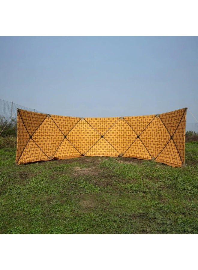 CAMPING FAMILY Folding Camping Desert Wind Screen Wall Pop Up Garden Yard Windbreaker 7.25M - Image 3