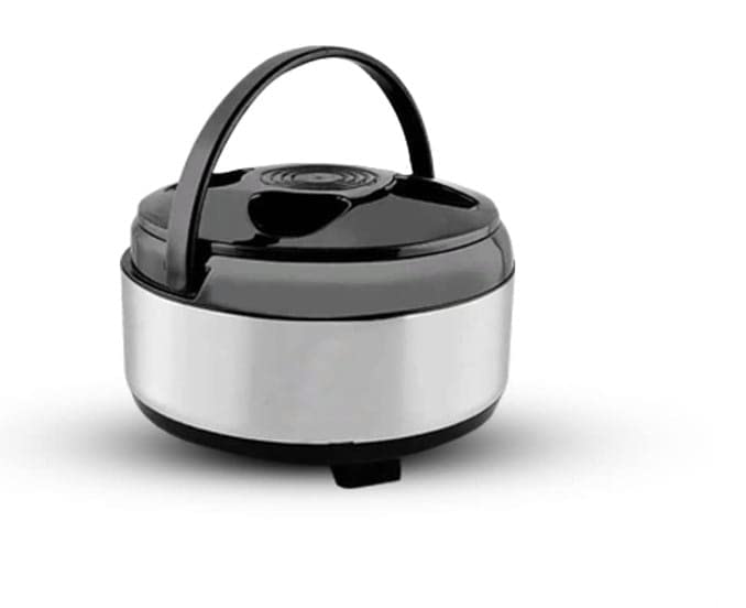 ATEVON Insulated Stainless Steel Hot-Pot with Plastic Cover, Medium Casserole Set - 2800 ML - Image 2