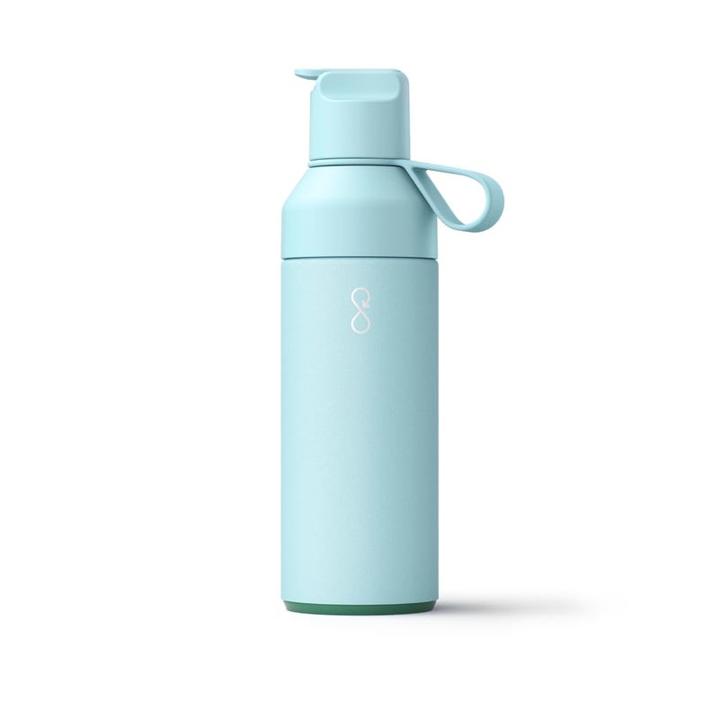 Ocean Bottle  Recycled Stainless Steel Go Water Bottle  EcoFriendly  Reusable Bottle  Sky Blue  17 oz