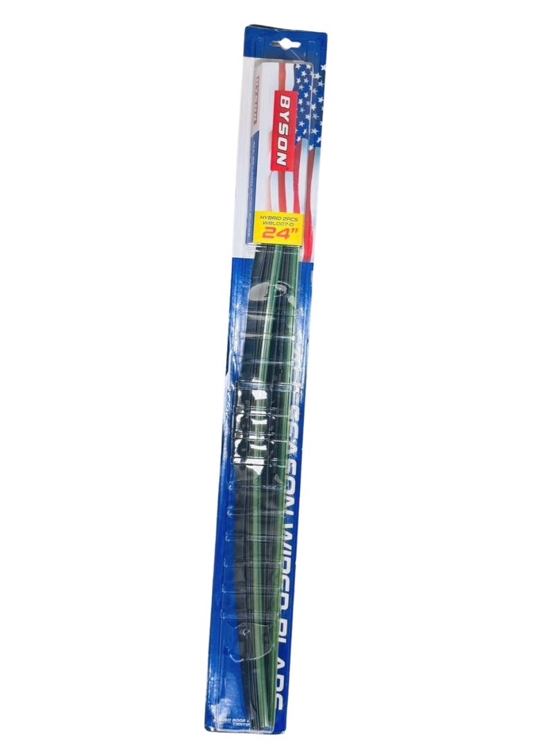 Generic Premium Car Wiper Blades - All-Weather Performance, Quiet Operation (24'')  - Image 1