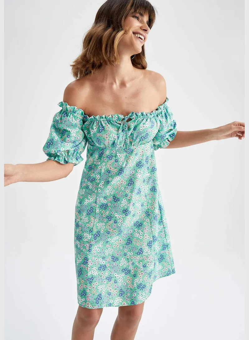 DeFacto Woman A-Line Short Sleeve Woven Dress