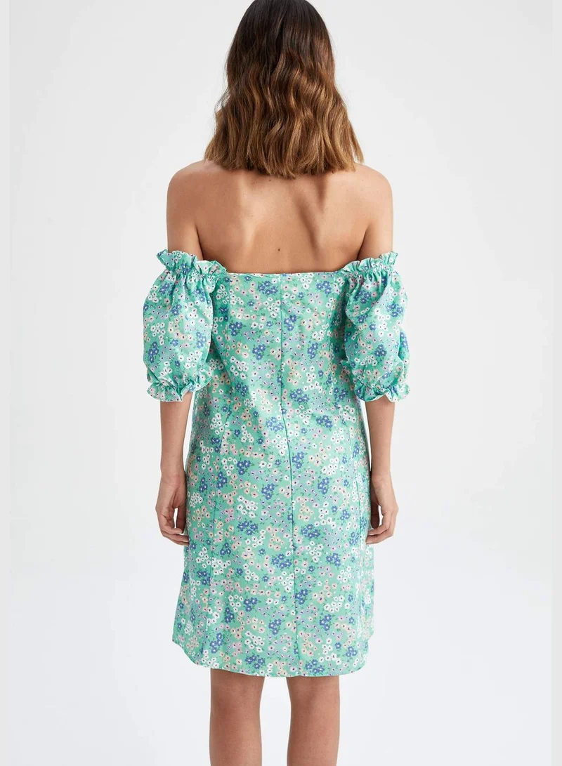 DeFacto Woman A-Line Short Sleeve Woven Dress