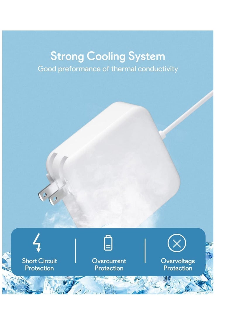 Captaintech Mac Book Air Charger Replacement AC 45W T-tip Connector Power Adapte,Laptop Charger Compatible with MacBook Air 11 inch and 13 inch Retina After Mid 2012 - Image 5