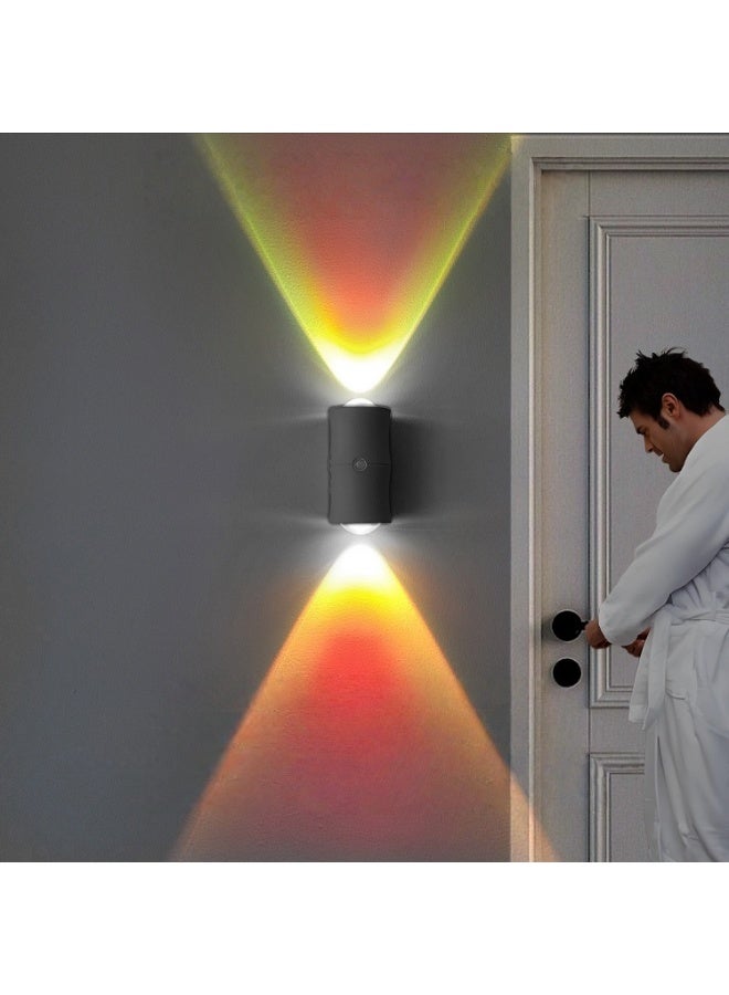 SKT Shiketro RGB Colorful Gradient Night Light, Smart Motion Sensor, Magnetic Rechargeable, Colorful Ambiance Dual-Head Wall Lamp - Image 1