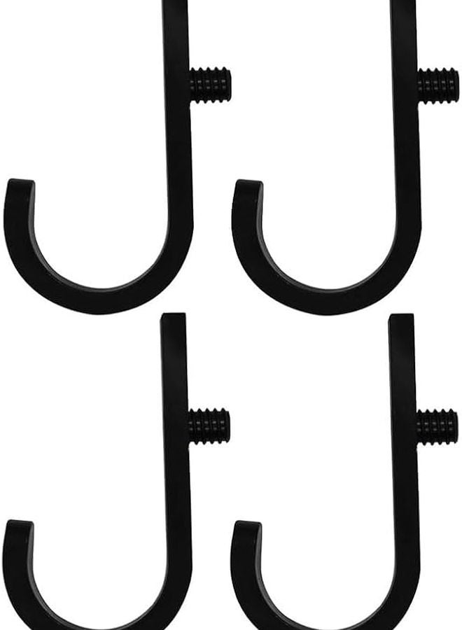 Heavy Duty Shed Hooks Set Of 8 With 4 J And 4 V Shaped Hooks For Tool Storage - Image 2