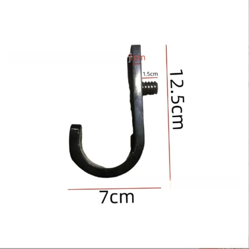 Heavy Duty Shed Hooks Set Of 8 With 4 J And 4 V Shaped Hooks For Tool Storage - Image 3