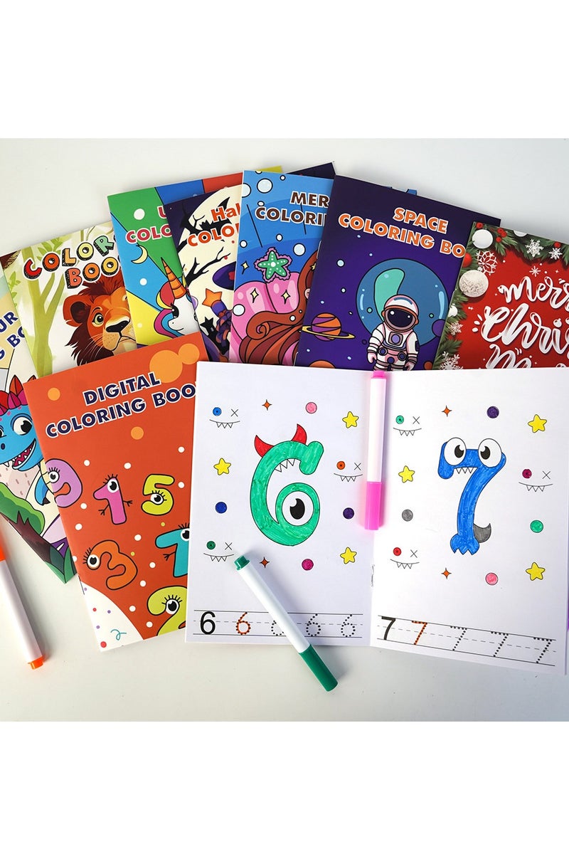 CALL PLAY 8 Coloring Books for Kids Party Favors - Bulk Mini Coloring Books for Kids Ages 4-8,Small Eid Goodie Bag Stuffers School Gift Art Crafts Classroom Prizes (Classic) - Image 3