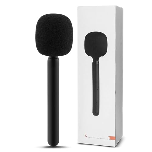 YUGAM Plastic Interview Mic Handle Stick for Wireless Microphones, Compatible with DJI/Rode/Hollyland, Professional Handheld Grip for Content Creation (Plastic Mic Handle) - Image 1