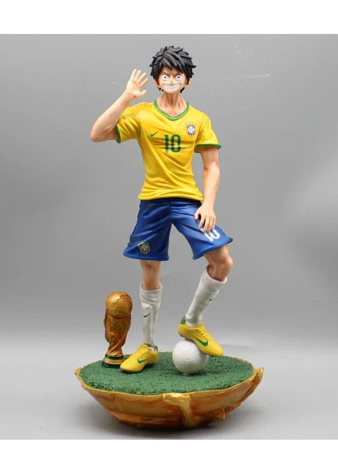 Figures One Piece Figure Football Luffy Brazil - Image 1