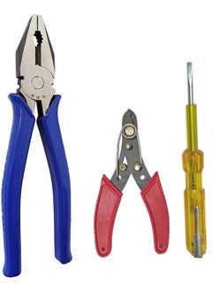 Inditrust Inditrust Heavy duty Plier wire cutter and electric tester 3pc set Combination Snap Ring Plier  - Image 1